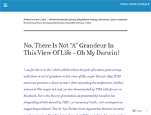 Tablet Screenshot of evolutionliteracy.com